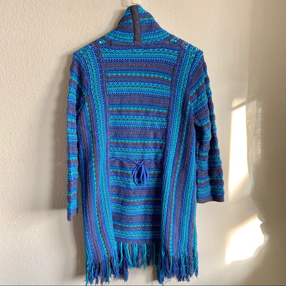 MULTIPLES Boho Fringe Open Cardigan - Picture 3 of 8